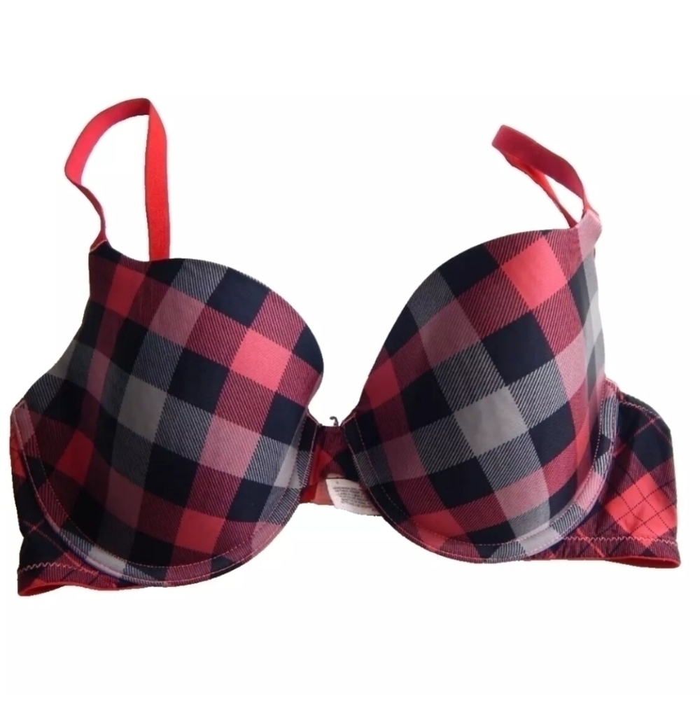 Victoria's Secret Lined Demi Bra Plaid